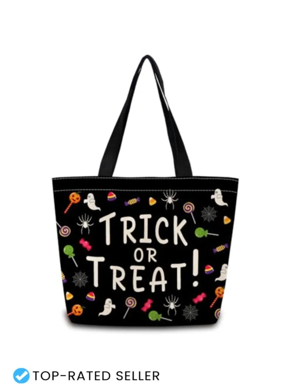 Reusable Grocery Tote Bag with Zipper Pocket